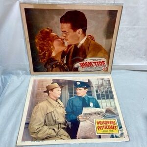 High Tide (1947) and Prisoners in Petticoats (1950) Movie Posters